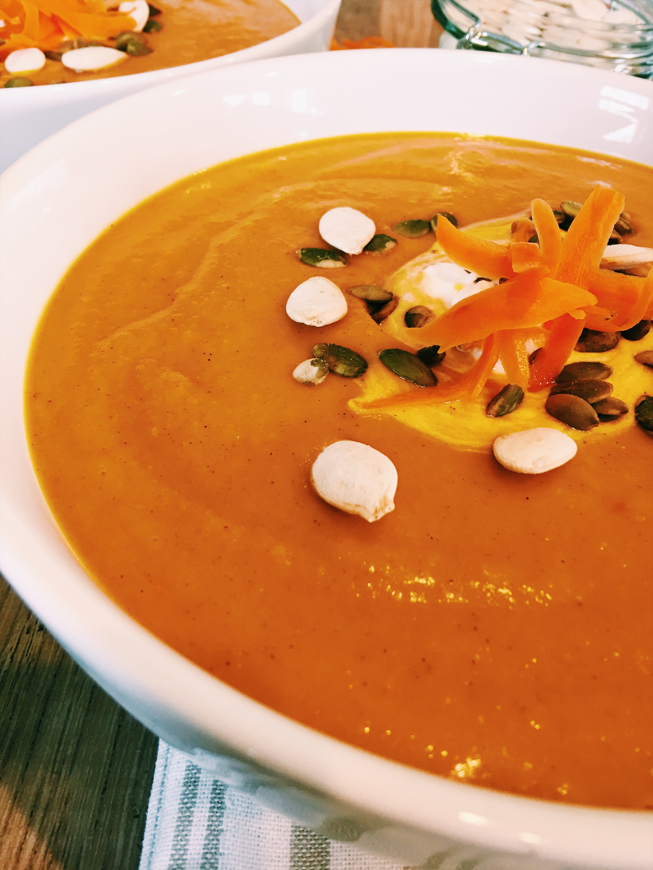 Roasted Butternut Squash And Carrot Soup 