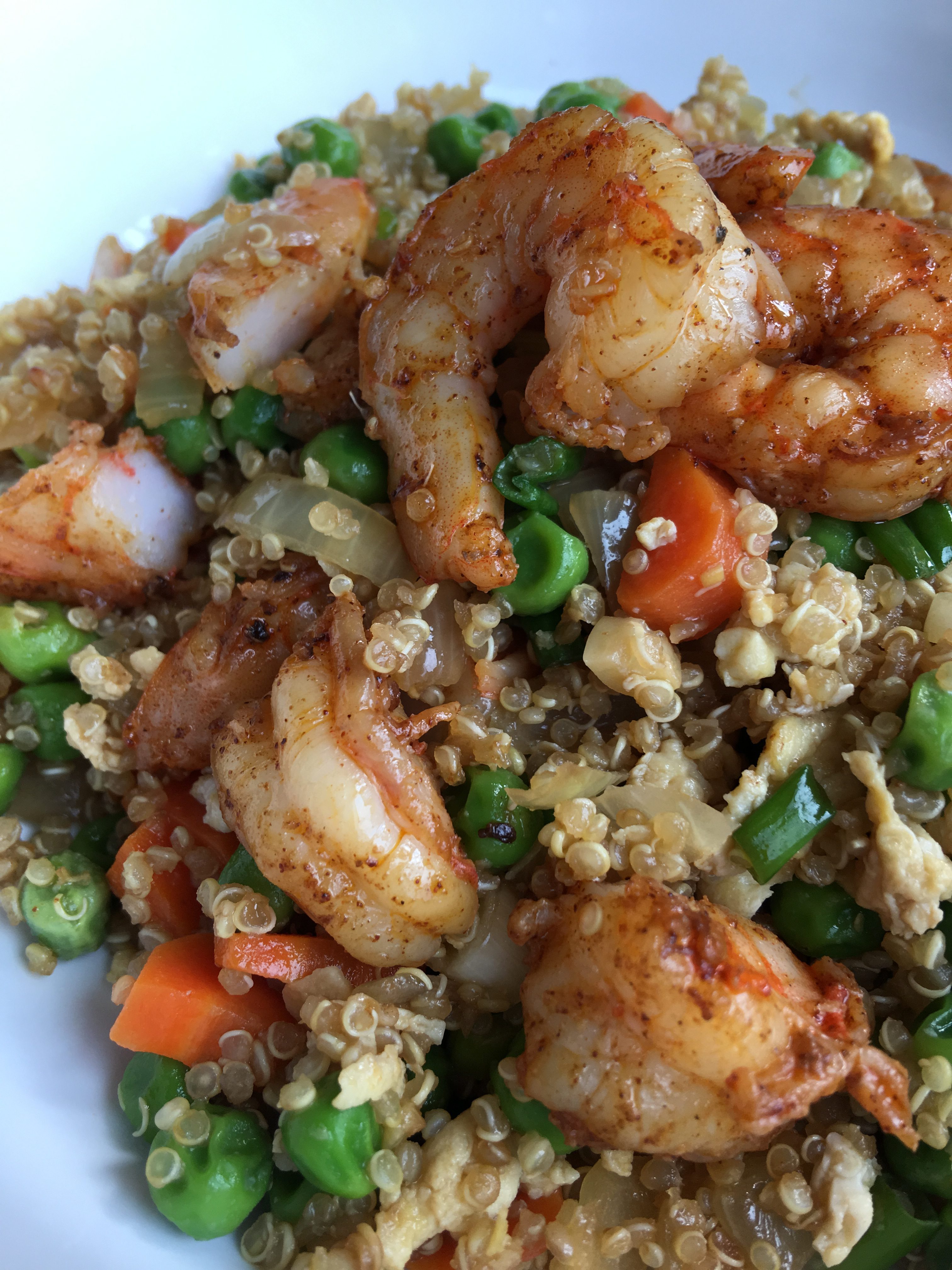 Shrimp Quinoa Fried Rice 